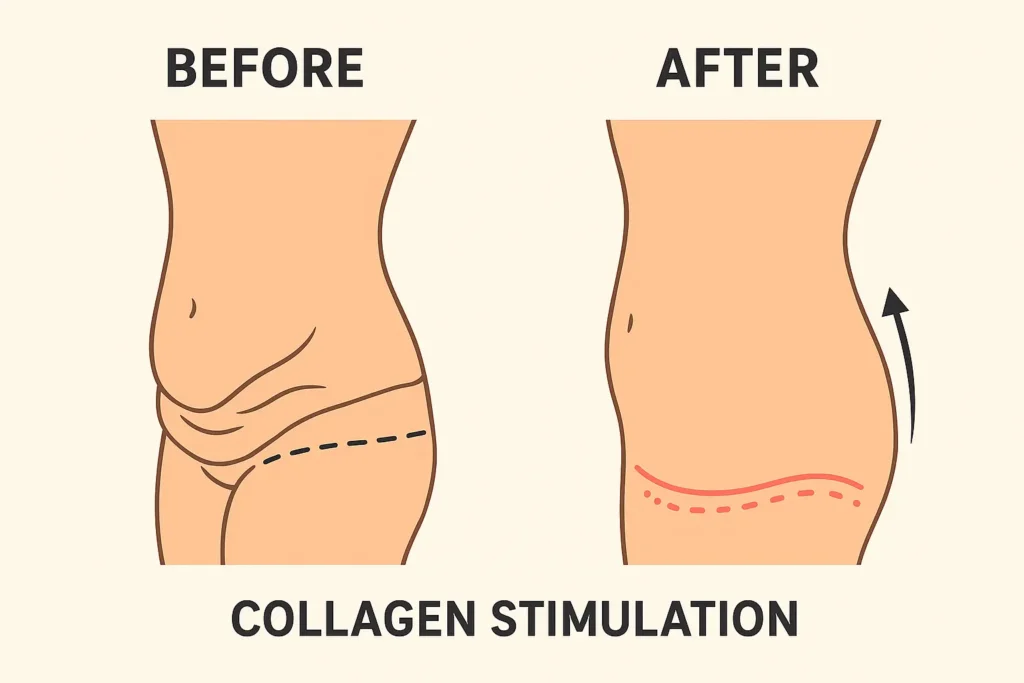 Before and after results for sagging skin after weight loss injections Faringdon