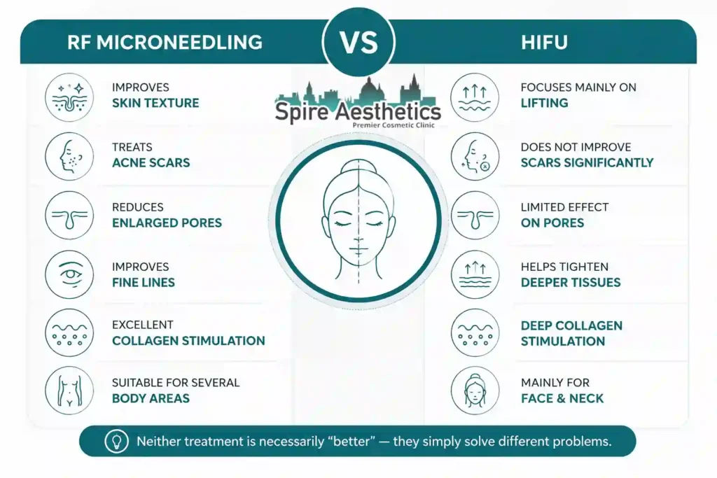 RF Microneedling vs HIFU: Which Treatment Gives Better Results Faringdon?